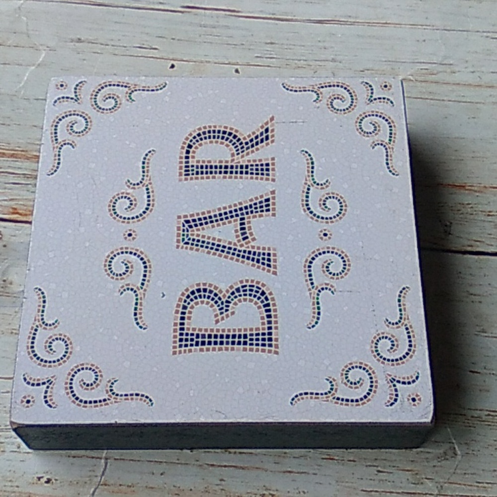 Bar Art  Chunky Wood Sign ,new